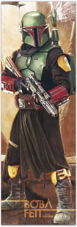 Poster de porte Star Wars Boba Fett multicolore