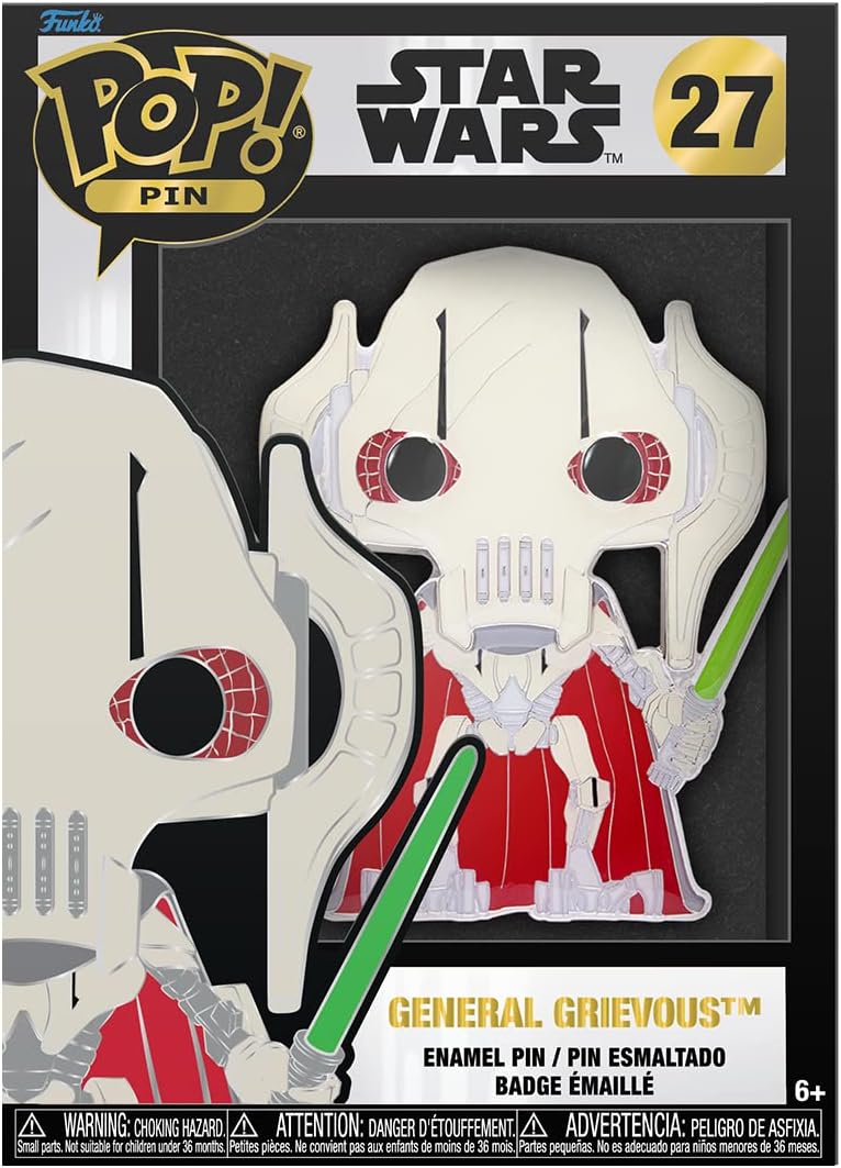 Pin en émail Funko Pop! Star Wars Général Grievous Chase – Image 2