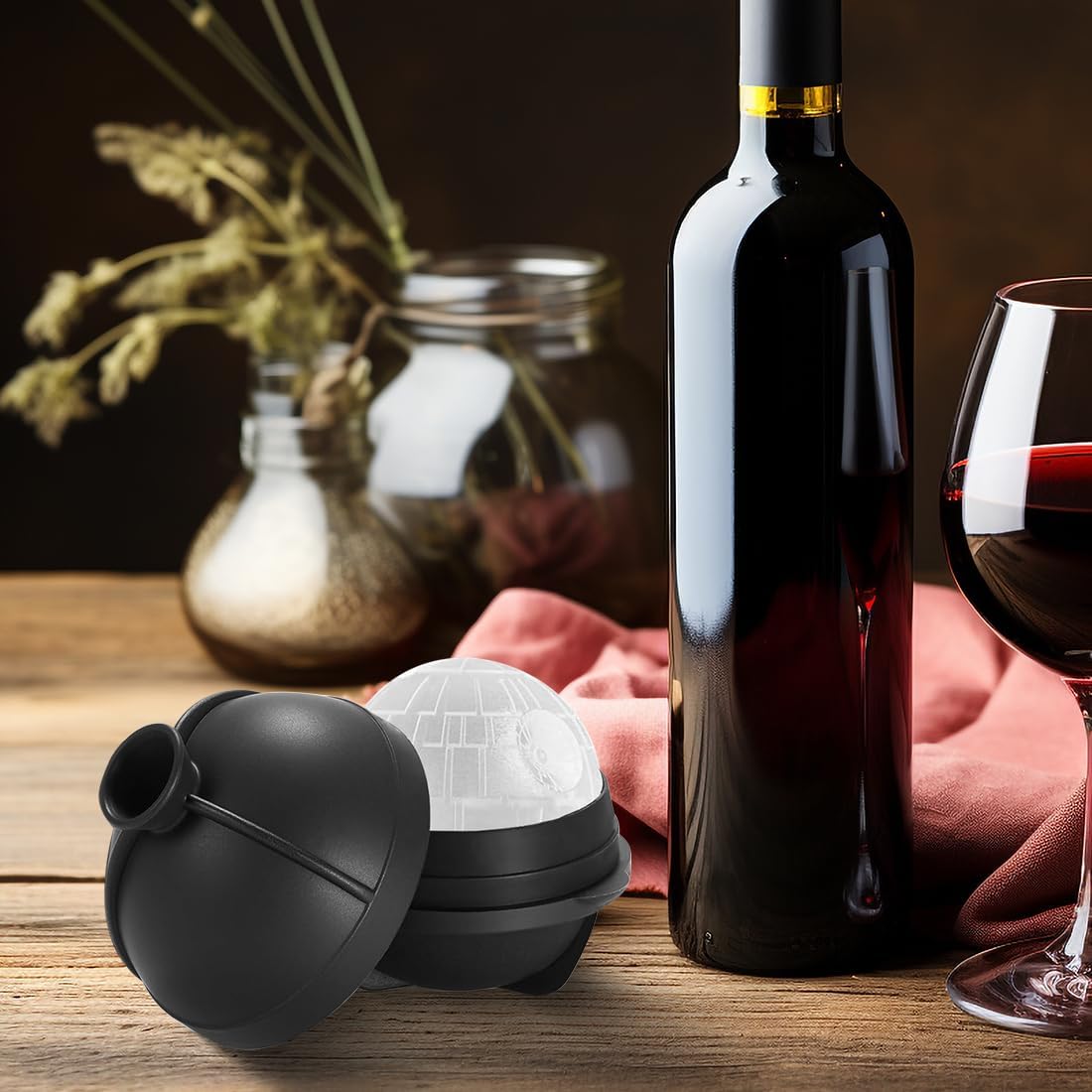 Moule à glaçons Star Wars Étoile de la Mort en silicone avec entonnoir, 7 cm – Image 3