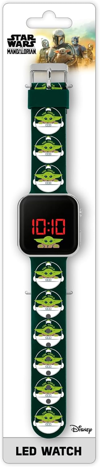 Montre bracelet garçon Star Wars Baby Yoda LED noir et vert 4034 – Image 4