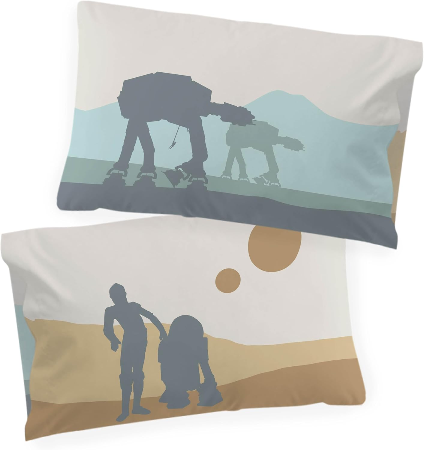 Ensemble housse de couette Star Wars Millennium Falcon et Death Star en 100% coton – Image 4