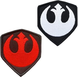 Lot de 2 patchs Star Wars Guilde Jedi drapeau avec crochet et boucle