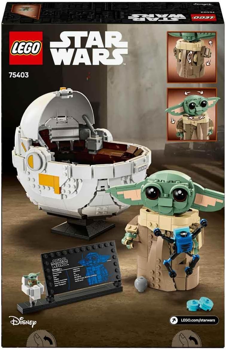Grogu et son landau LEGO Star Wars : The Mandalorian 75403 – Image 5