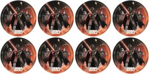 Assiettes Star Wars Darth Vader en carton 23 cm, lot de 8