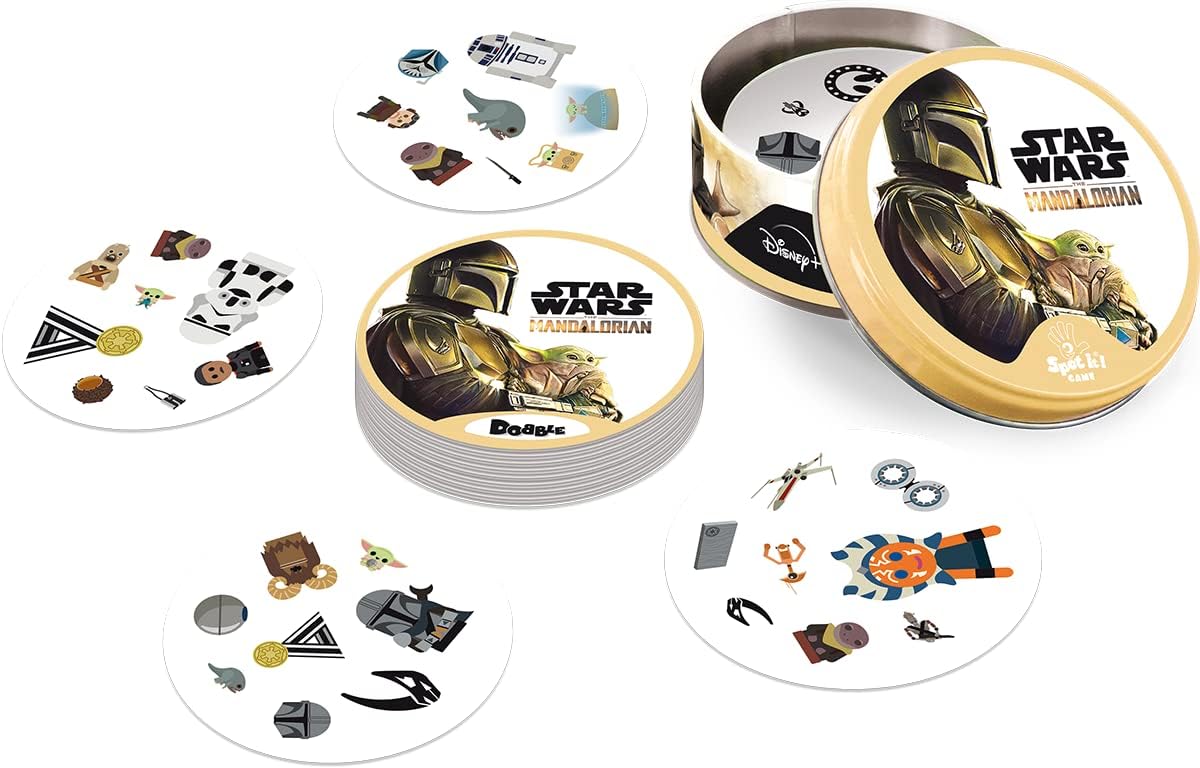 Dobble Star Wars The Mandalorian, jeu de cartes familial 2 à 8 joueurs – Image 7