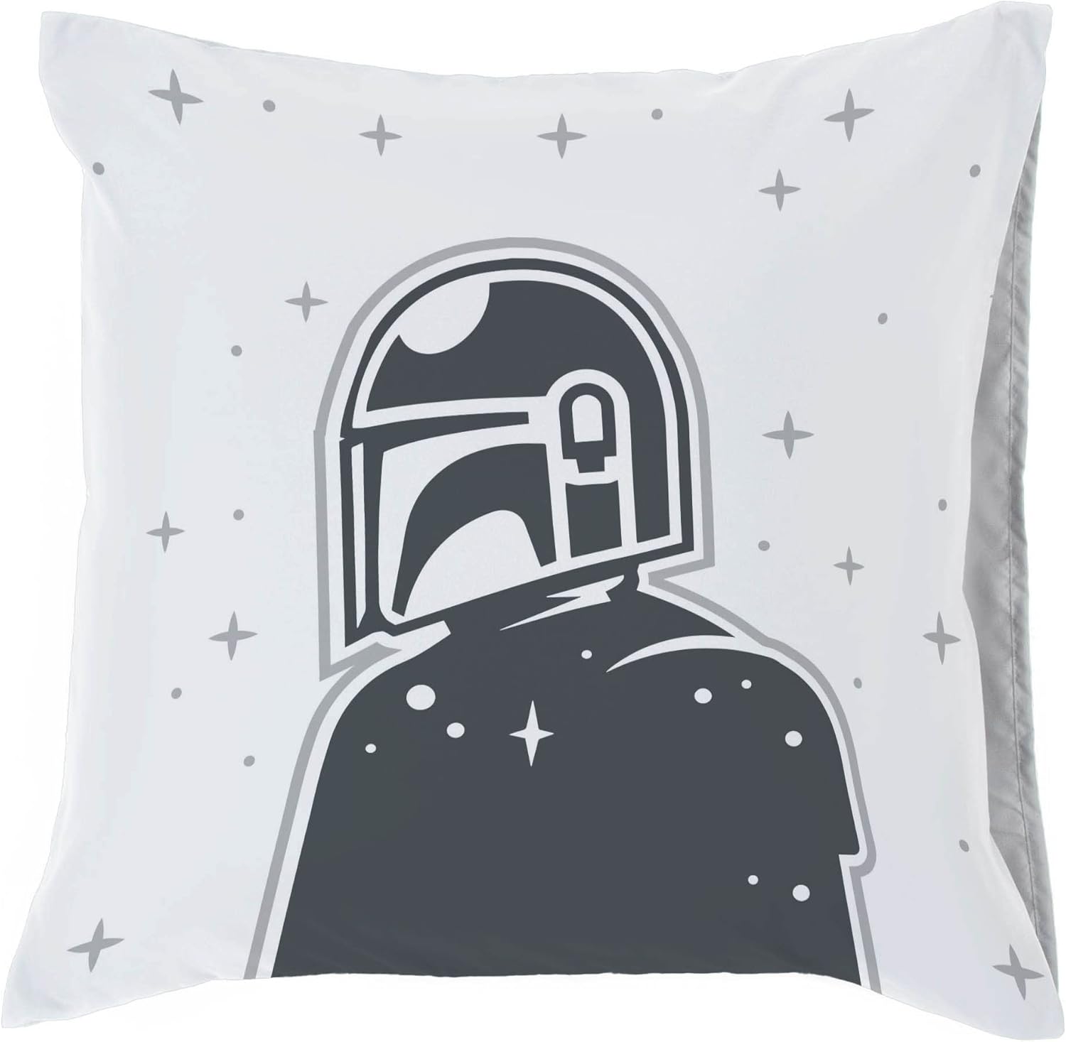 Set de 2 taies d'oreiller Star Wars Mandalorian réversibles 65x65 cm en 100% coton – Image 3
