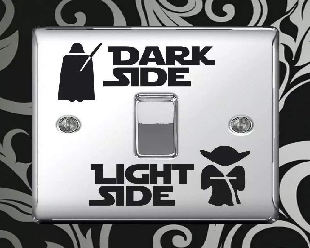 Stickers vinyle Star Wars Light & Dark Side pour interrupteurs et murs, lot de 2 – Image 2