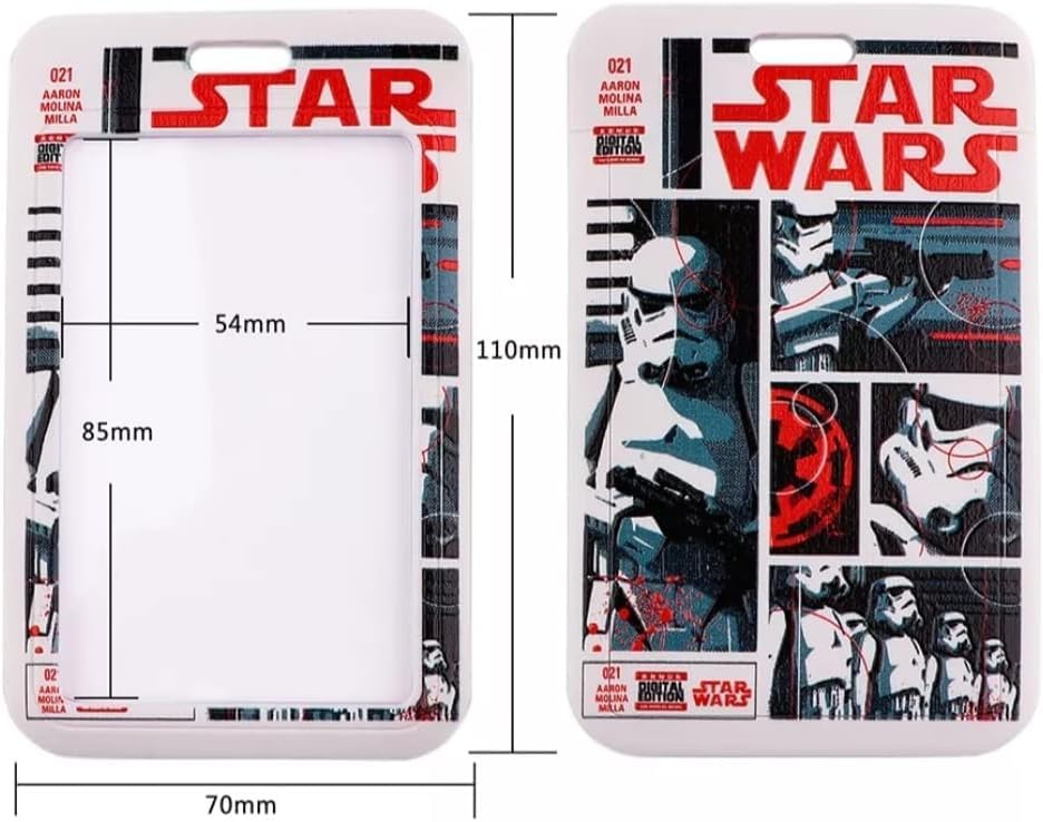 Porte-carte Star Wars transparent avec lanière tour de cou – Image 4