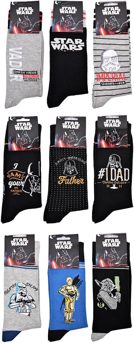 Pack de 9 chaussettes homme Star Wars en coton 43/46 – Image 7