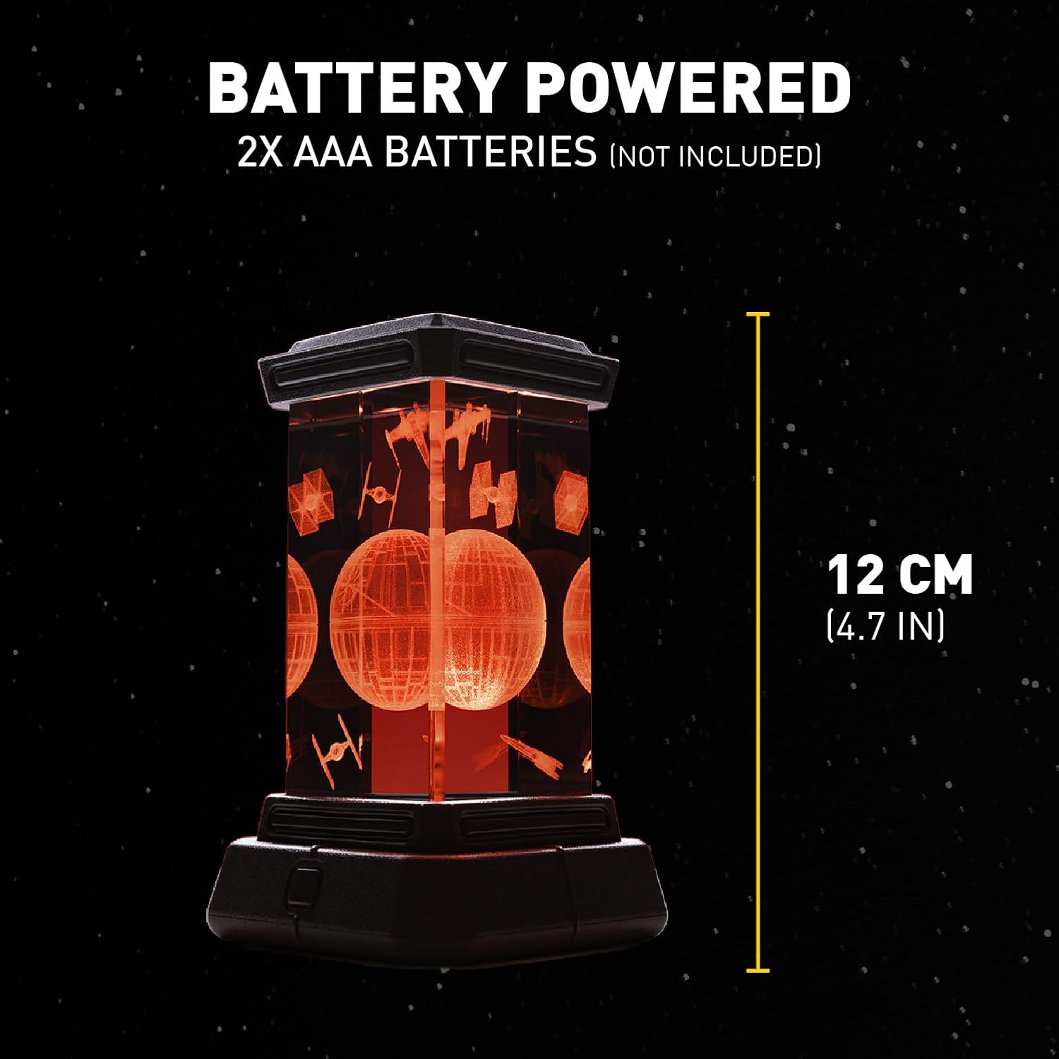 Lampe LED Star Wars en cristal 3D Étoile Noire – Image 3