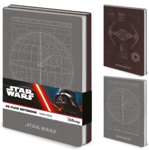 Cahiers flexibles A6 Star Wars Empire, lot de 2 avec 60 feuilles