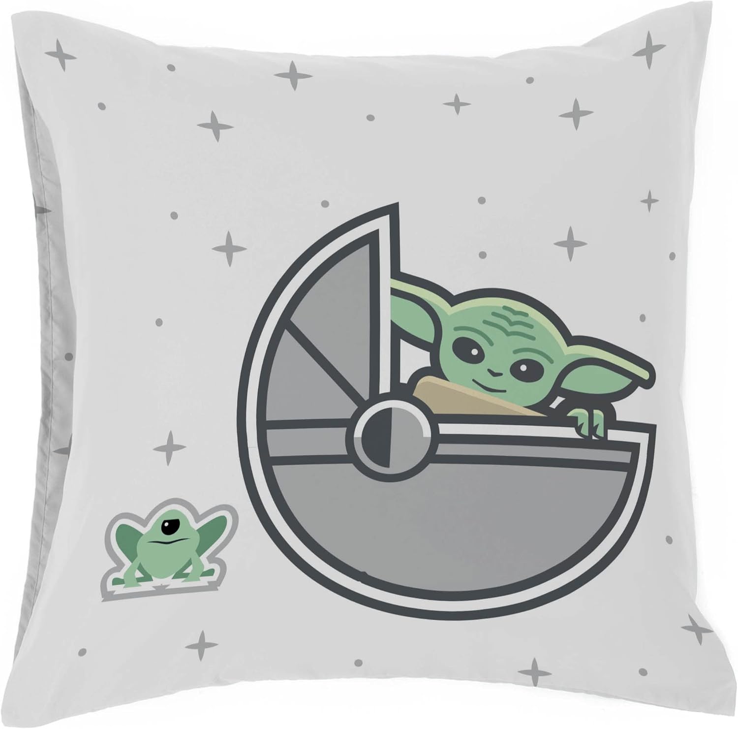 Set de 2 taies d'oreiller Star Wars Mandalorian réversibles 65x65 cm en 100% coton – Image 2