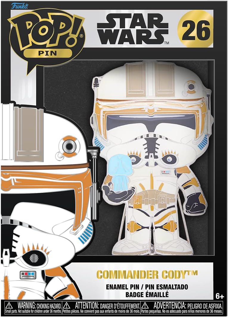 Pin's émaillé Star Wars Pop! Commander Clone Cody avec support couronne – Image 2