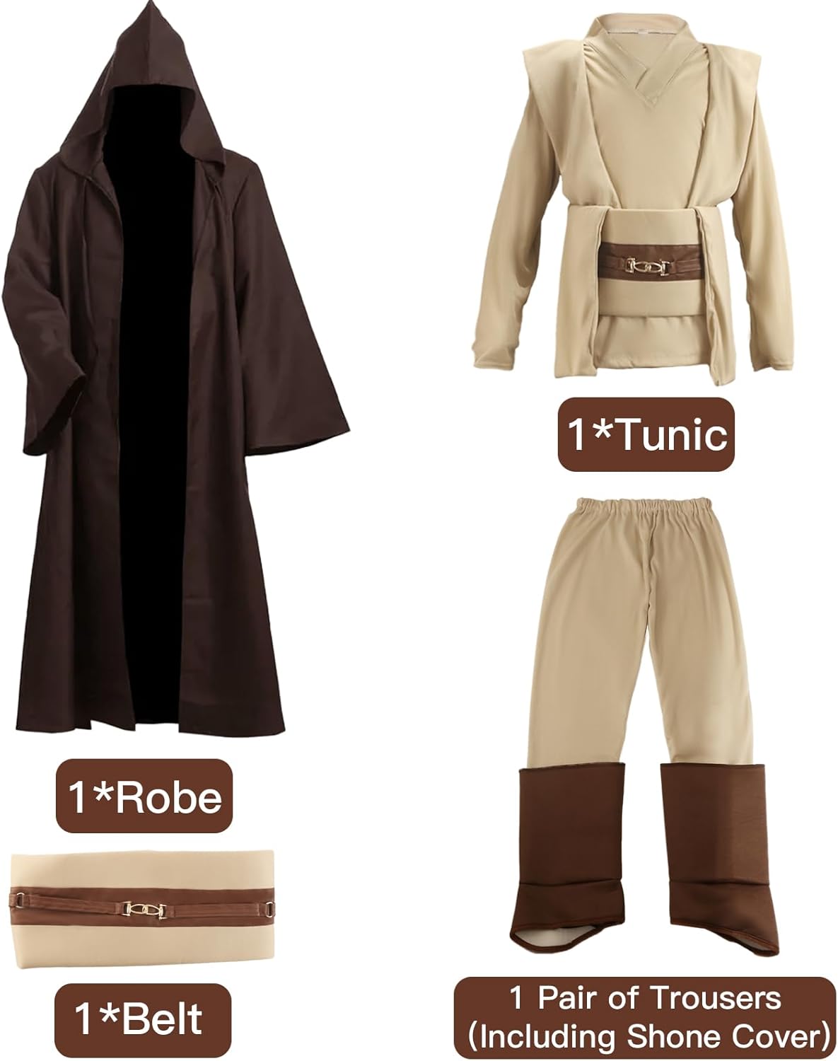 Robe Jedi Star Wars à capuche pour enfant – Image 2