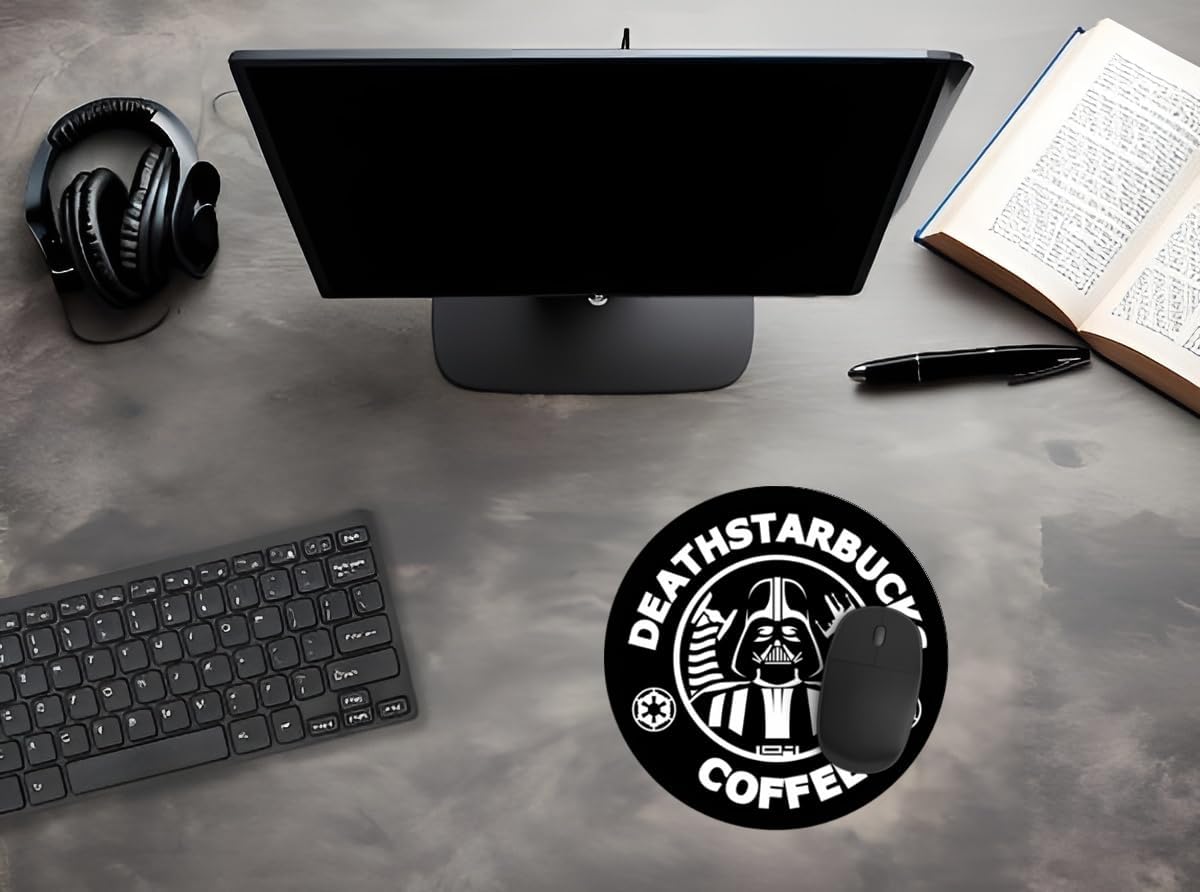 Tapis de souris Star Wars Death Starsbucks pour PC portable avec Dark Vador – Image 5