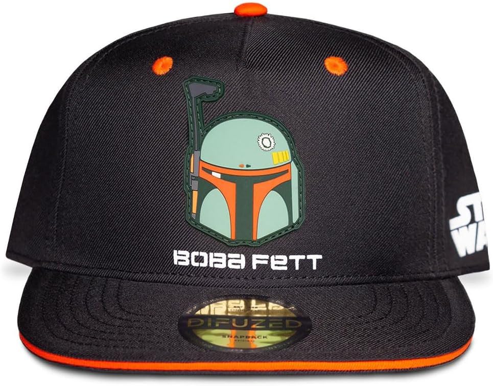 Casquette snapback Boba Fett The Mandalorian rouge taille unique garçon