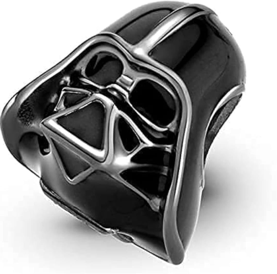 Pendentif Star Wars Dark Vader en argent sterling 925, métal noir et détails argentés – Image 2