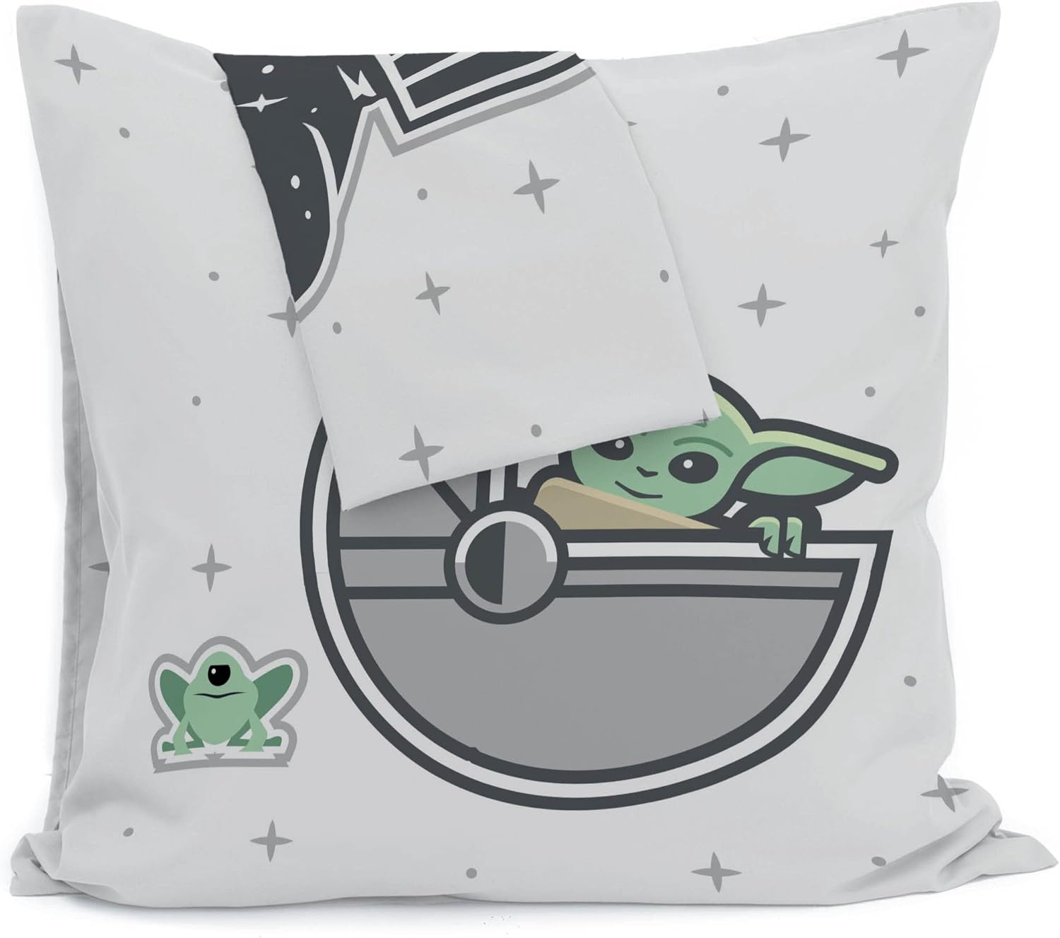 Set de 2 taies d'oreiller Star Wars Mandalorian réversibles 65x65 cm en 100% coton – Image 5