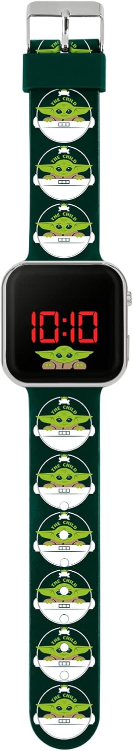 Montre bracelet garçon Star Wars Baby Yoda LED noir et vert 4034 – Image 2