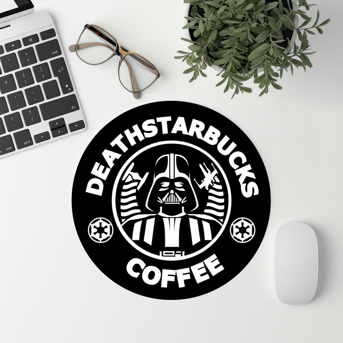 Tapis de souris Star Wars Death Starsbucks pour PC portable avec Dark Vador – Image 4