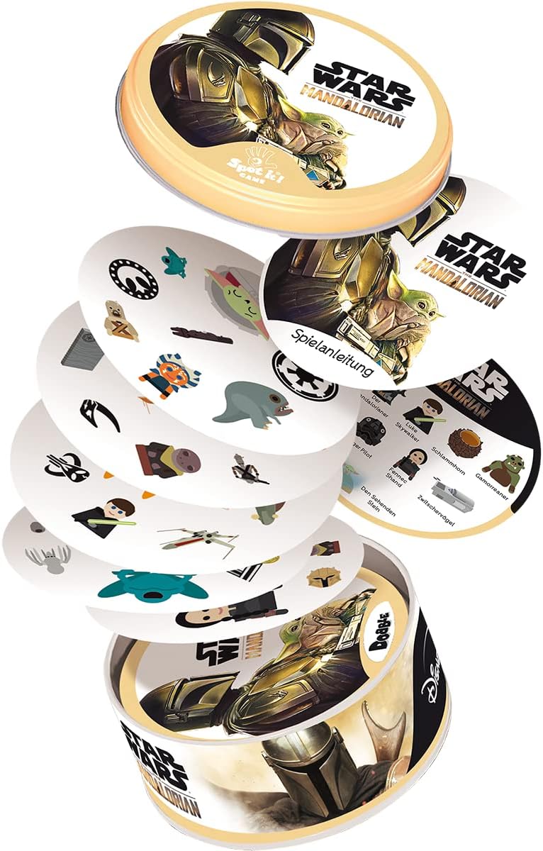 Dobble Star Wars The Mandalorian, jeu de cartes familial 2 à 8 joueurs – Image 5
