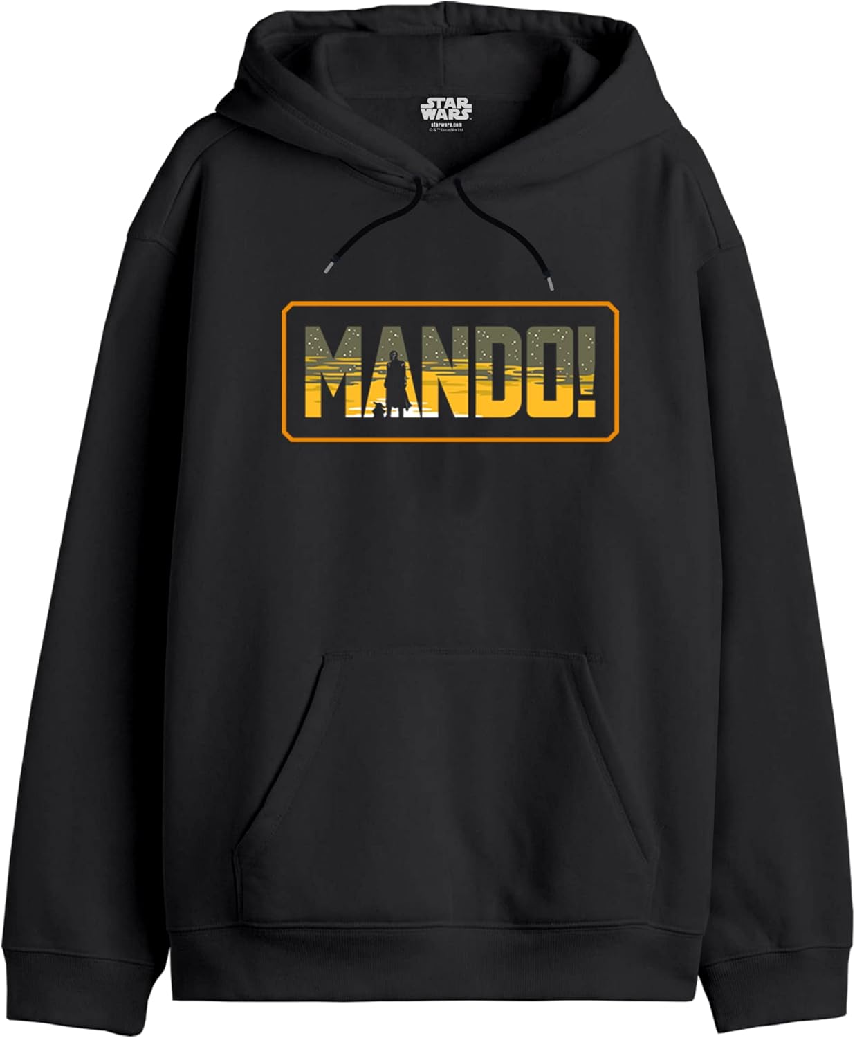 Sweat à capuche homme Star Wars Mandalorian Mando Logo