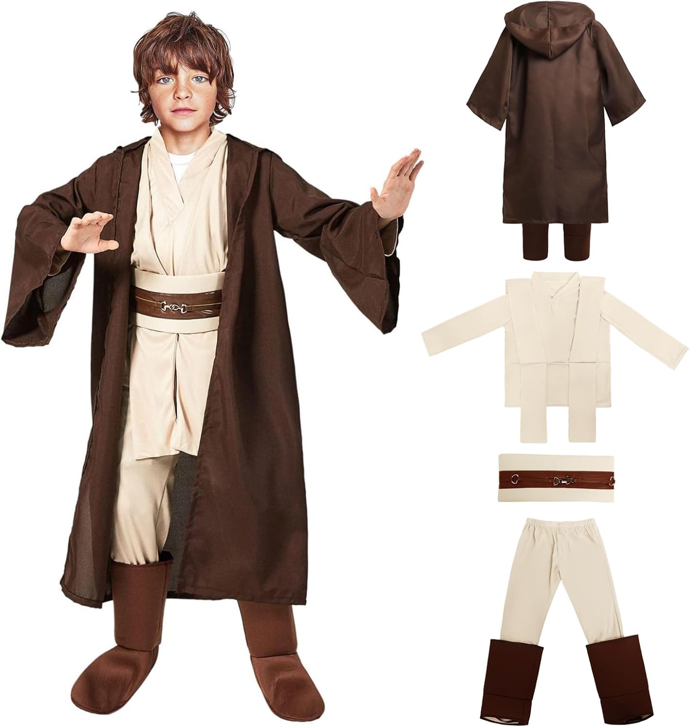 Déguisement Star Wars Luke Skywalker enfant avec cape à capuche