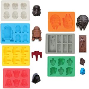 Lot de 7 moules en silicone Star Wars pour glaçons, chocolat et desserts