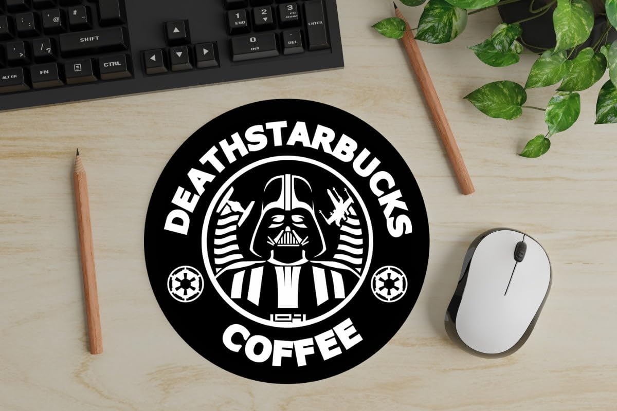 Tapis de souris Star Wars Death Starsbucks pour PC portable avec Dark Vador – Image 3