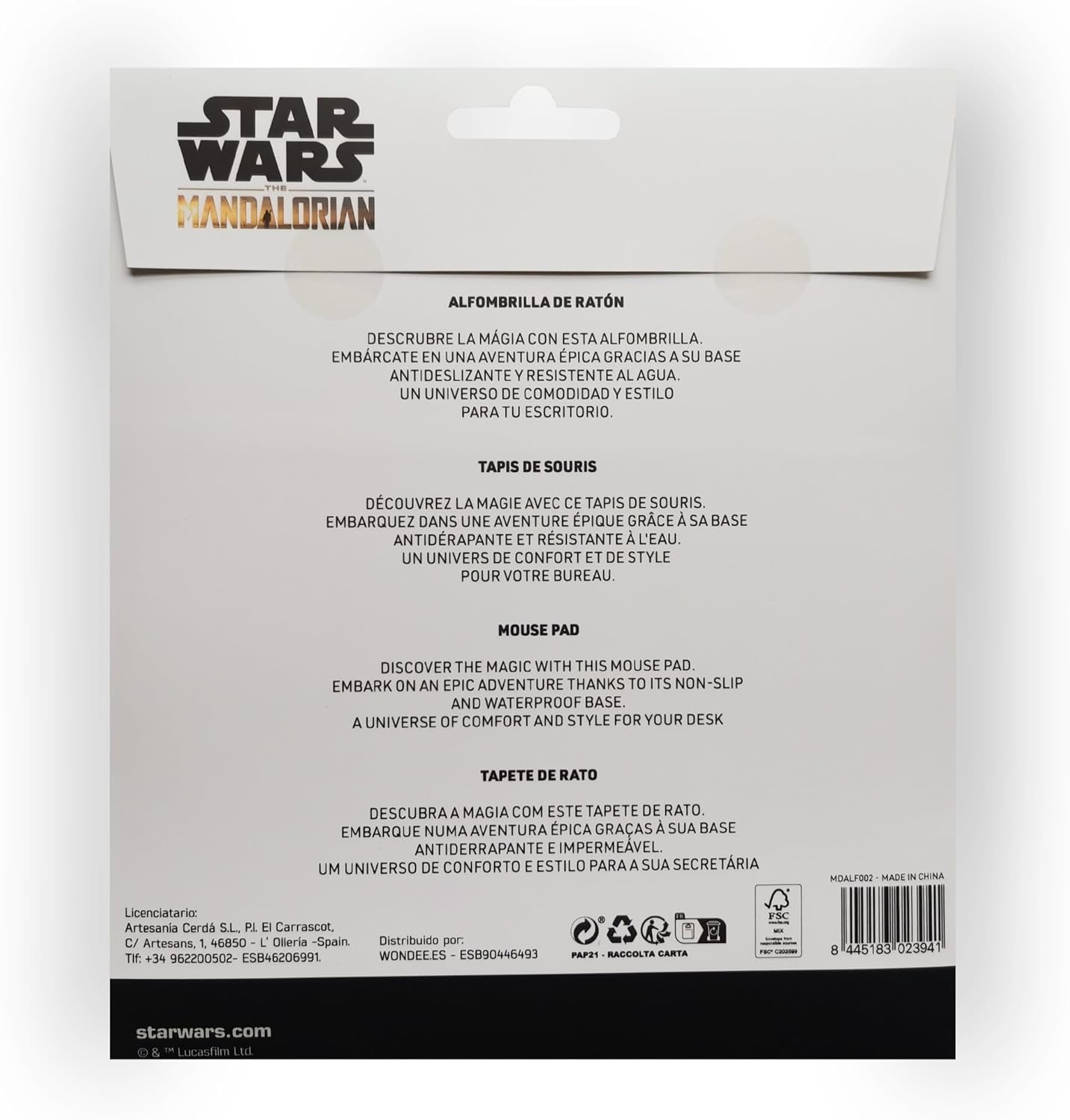 Tapis de souris rond Star Wars Grogu en fibre extrafine – Image 7