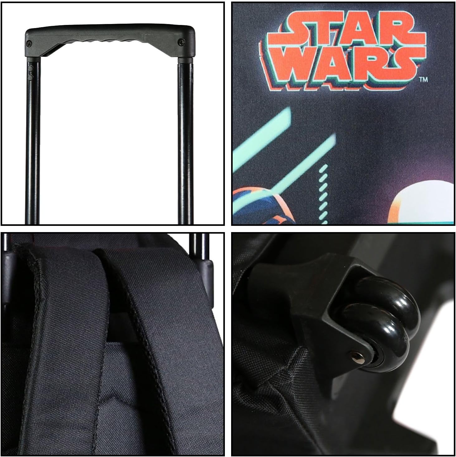 Sac à dos à roulettes Disney Star Wars bleu 45 cm en polyester – Image 6