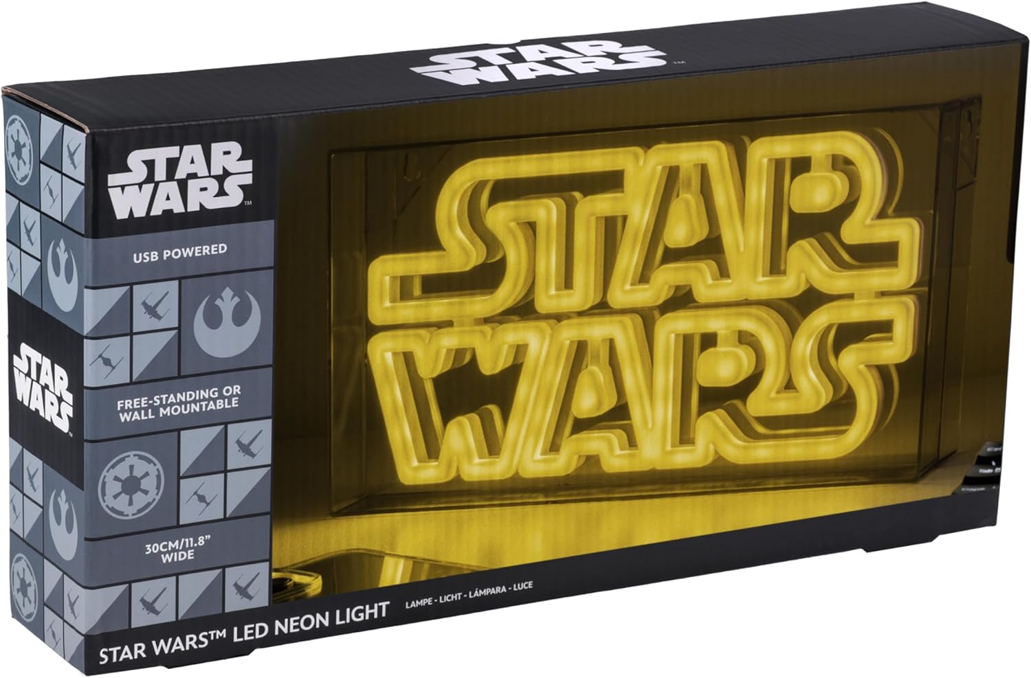 Lampe néon LED Star Wars jaune, autonome ou murale – Image 7