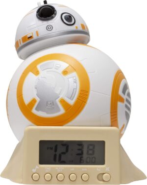 Réveil veilleuse BB-8 Star Wars avec sons du personnage, 14 cm