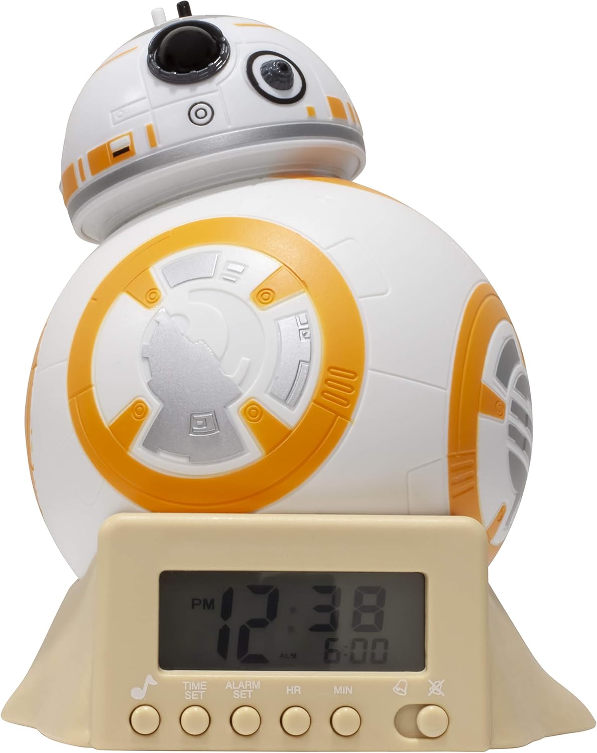 Réveil veilleuse BB-8 Star Wars avec sons du personnage, 14 cm