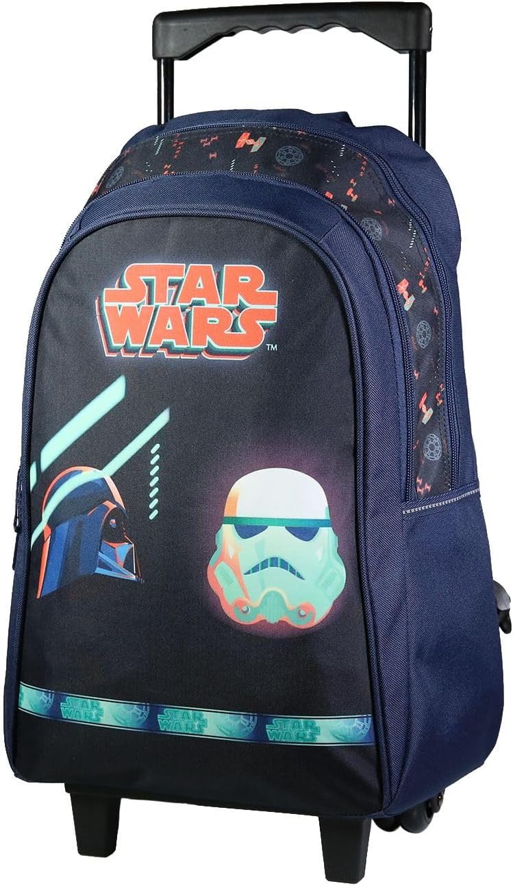 Sac à dos à roulettes Disney Star Wars bleu 45 cm en polyester – Image 2