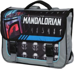 Cartable primaire Star Wars The Mandalorian 38 cm noir et gris