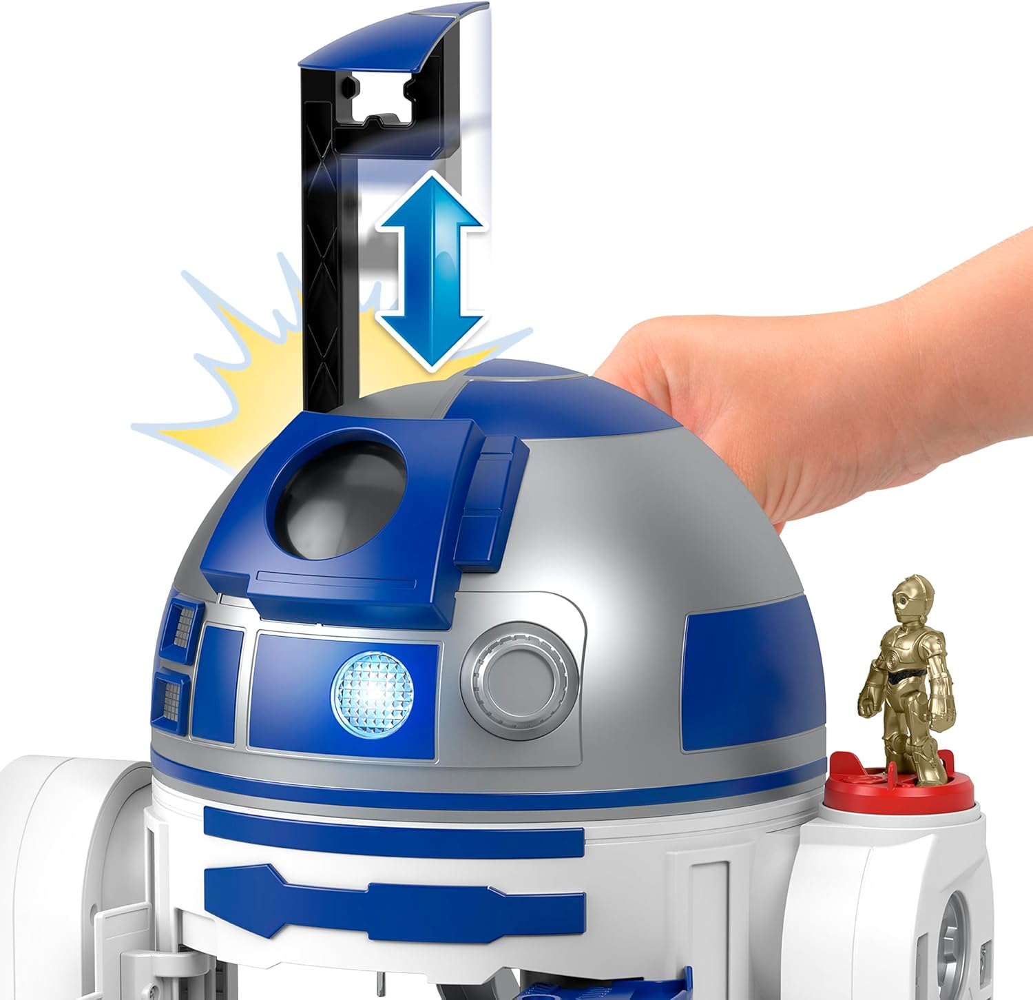 Figurine interactive Star Wars R2-D2 44,5 cm avec clé C-3PO – Image 4