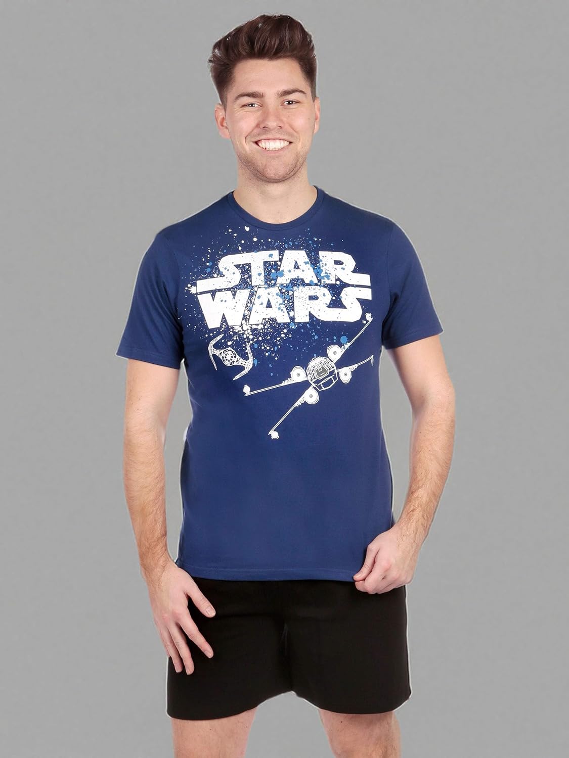 Pyjama court en coton pour homme Star Wars avec X-wing – Image 8