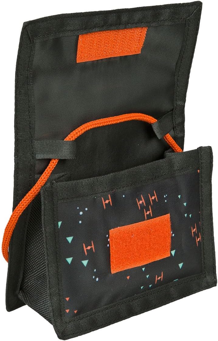 Porte-monnaie Star Wars noir enfant avec zip et cordon – Image 2