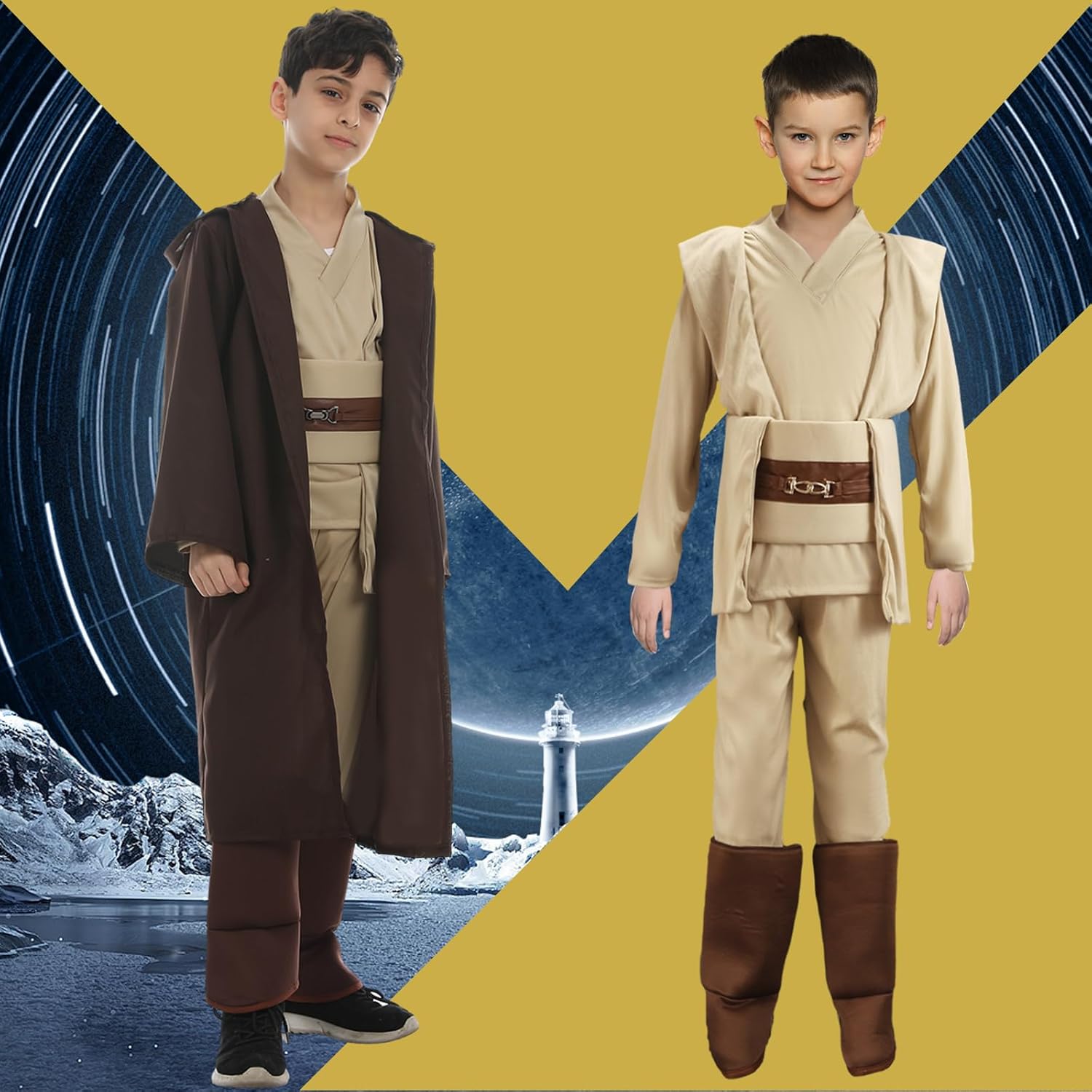 Robe Jedi Star Wars à capuche pour enfant – Image 4