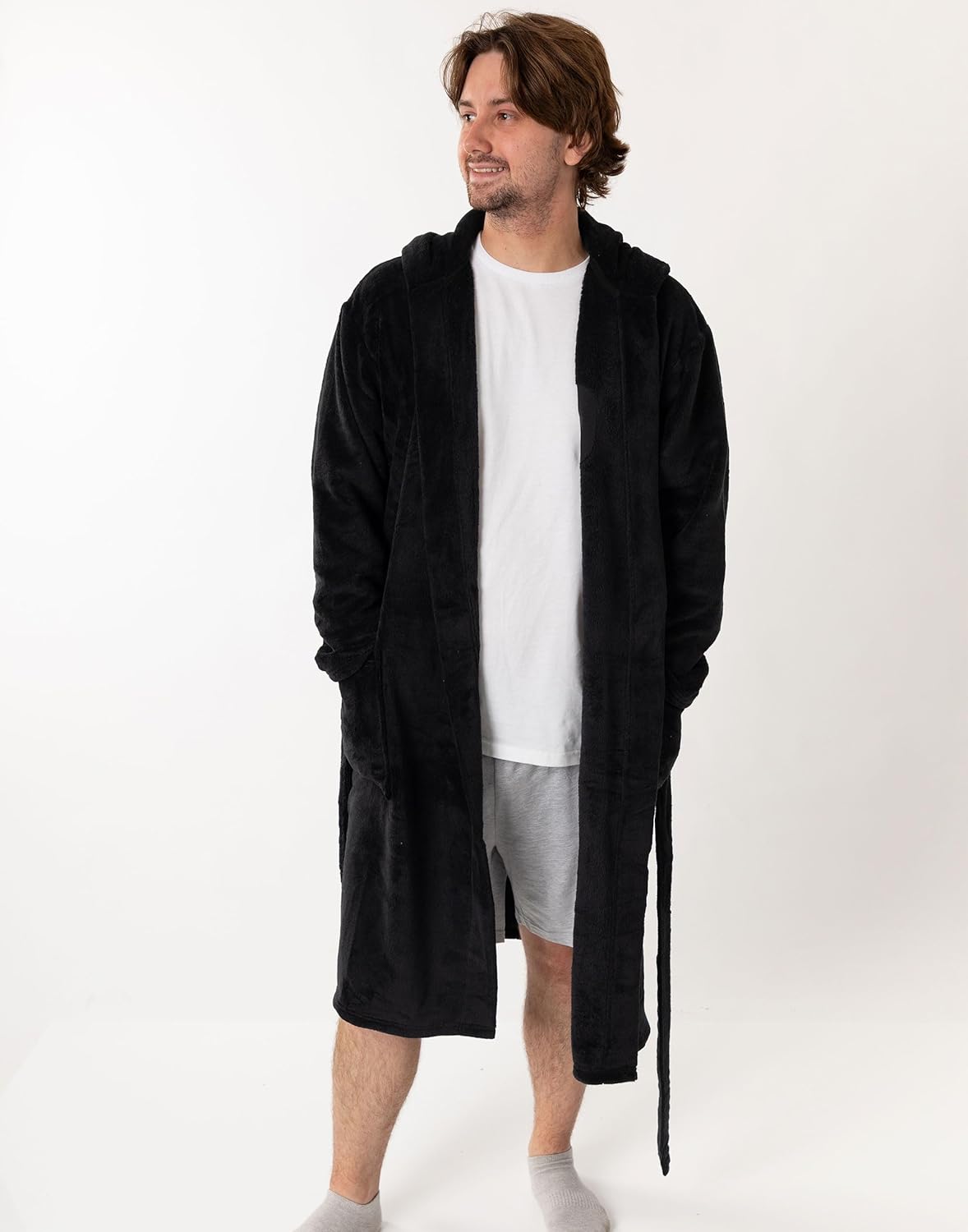 Peignoir Star Wars noir à capuche Dark Vador en polaire – Image 8