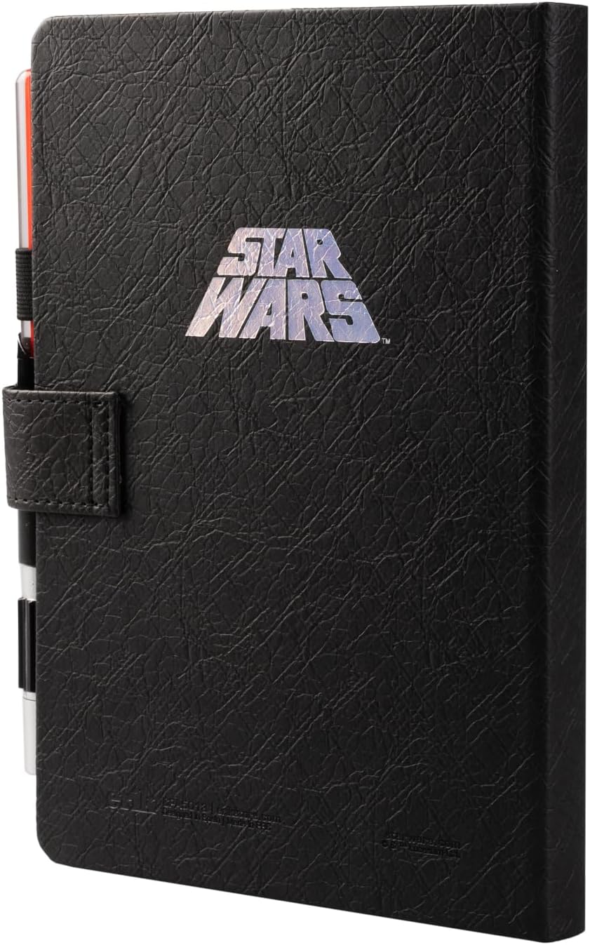 Carnet A5 Star Wars Dark Vador pointillé avec stylo sabre laser – Image 2