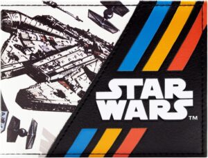 Portefeuille blanc Star Wars Millennium Falcon Galactic Combat d'étoiles