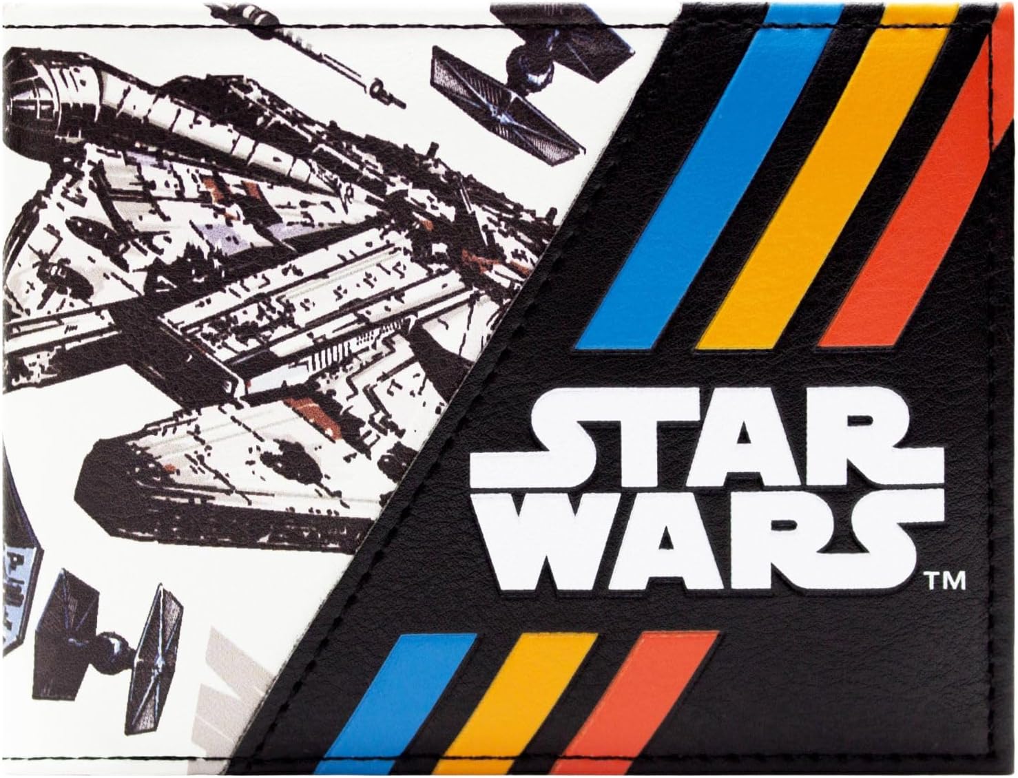 Portefeuille blanc Star Wars Millennium Falcon Galactic Combat d'étoiles