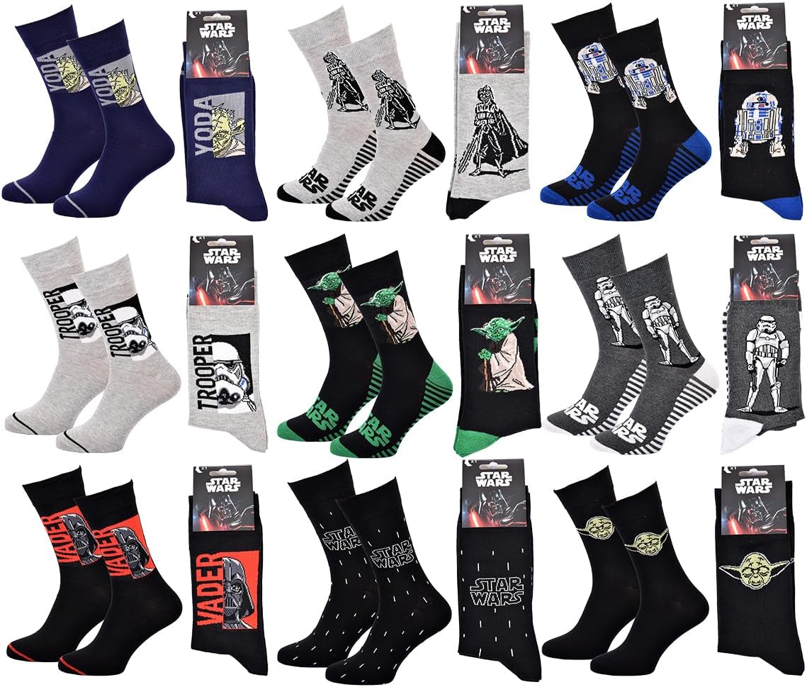 Pack de 9 chaussettes homme Star Wars en coton 43/46 – Image 5