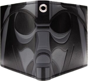 Portefeuille bi-fold Star Wars Darth Vader noir avec porte-ID et porte-cartes