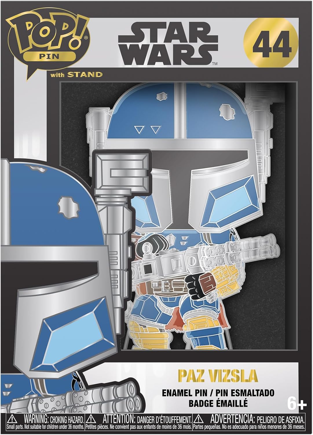 Pin en émail Star Wars The Mandalorian Heavy Armor Mando Loungefly Pop! – Image 3