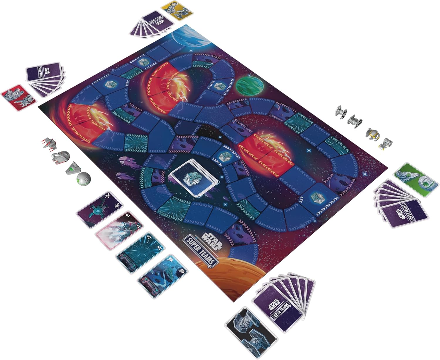 Star Wars Super Teams, jeu de cartes avec figurines 2 à 4 joueurs – Image 4