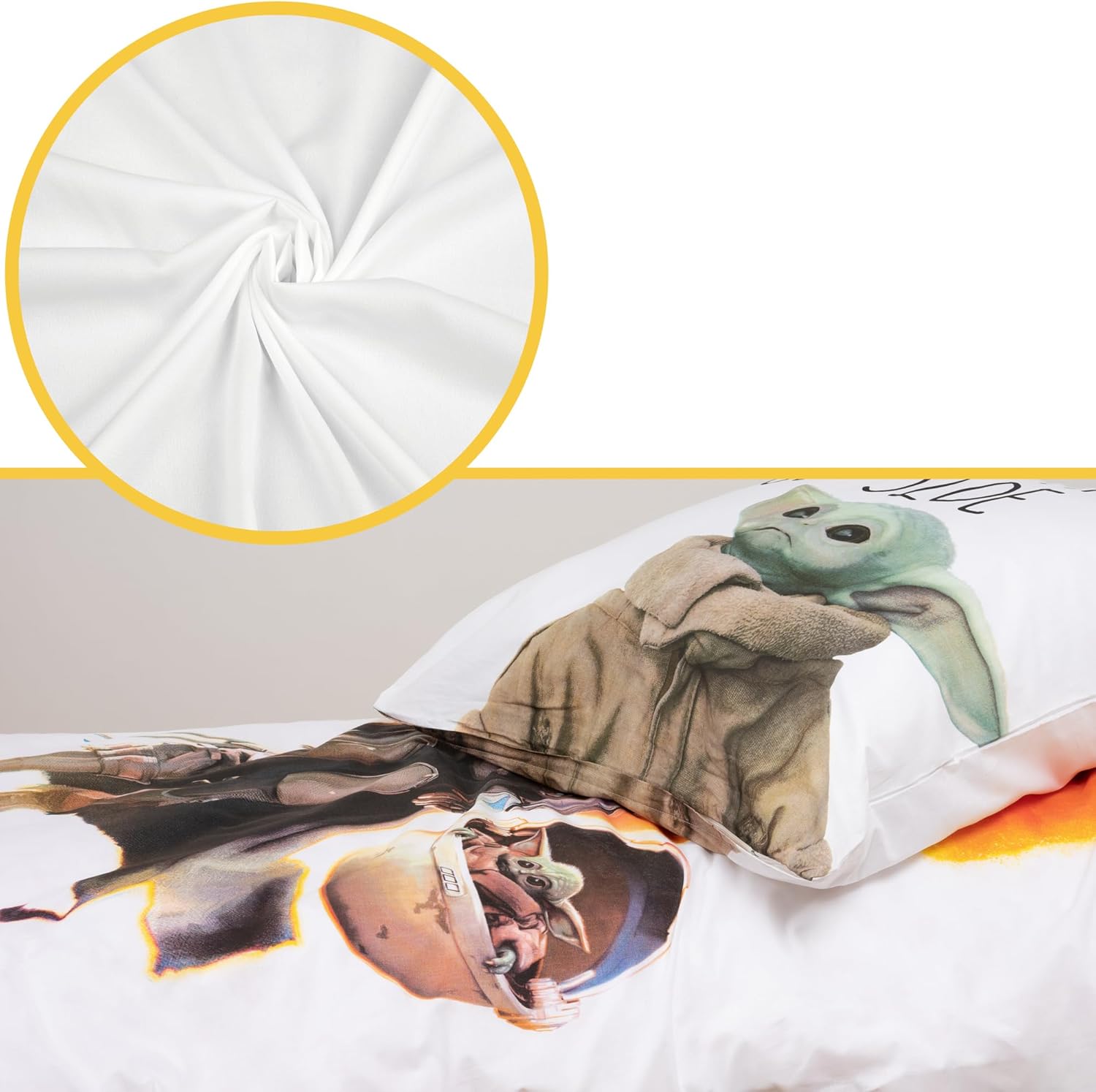 Parure de lit réversible Mandalorian 140 x 200 cm en 100 % coton – Image 7