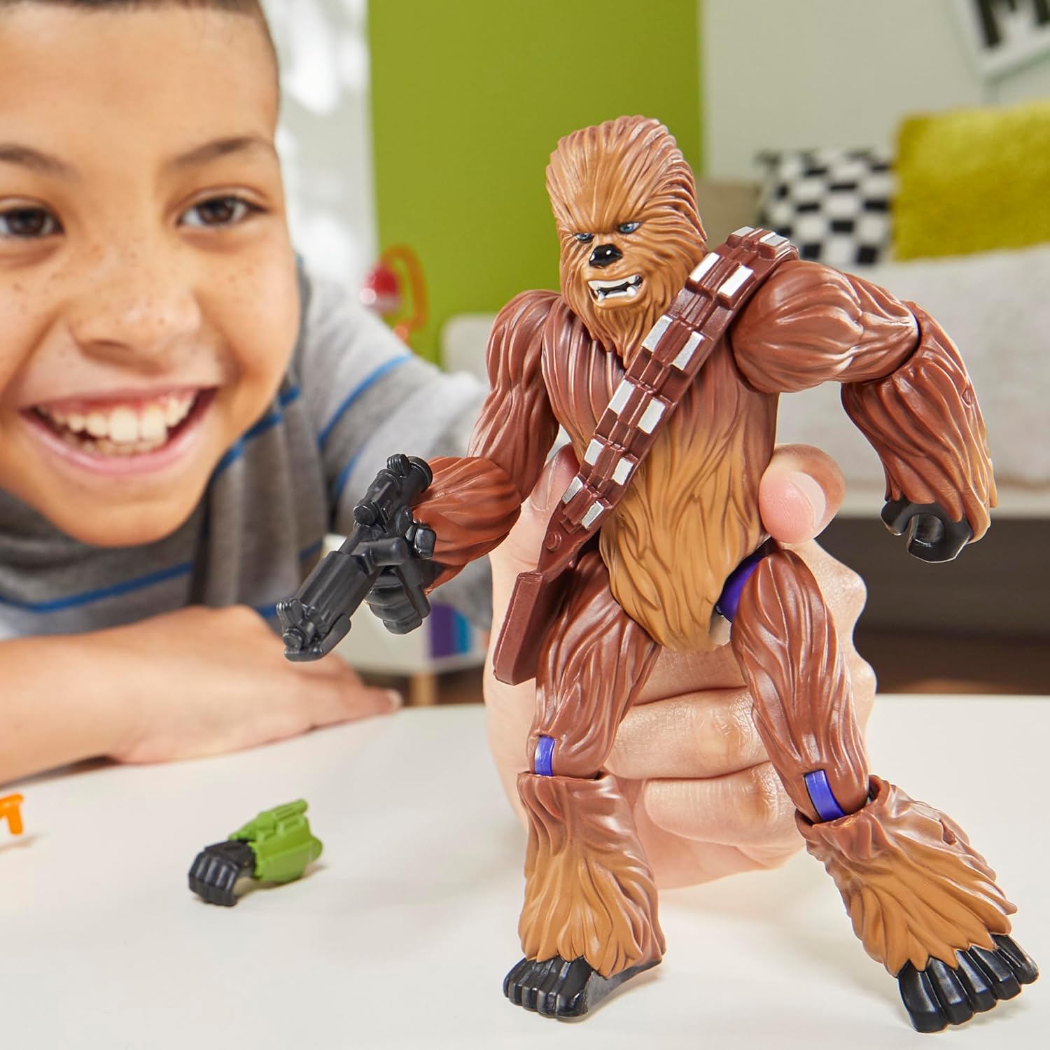 Figurine Chewbacca Star Wars MixMashers à combiner avec accessoires – Image 6